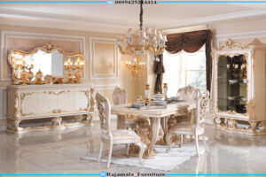 Meja Makan Mewah Luxury Carving Great Victorian Palace RF-0066