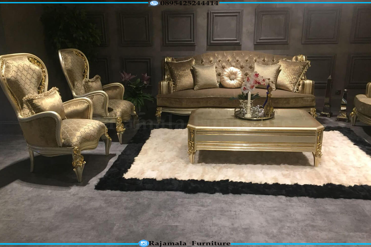 Sofa Tamu Mewah Jepara Luxurious Kingdom Style RM-0845