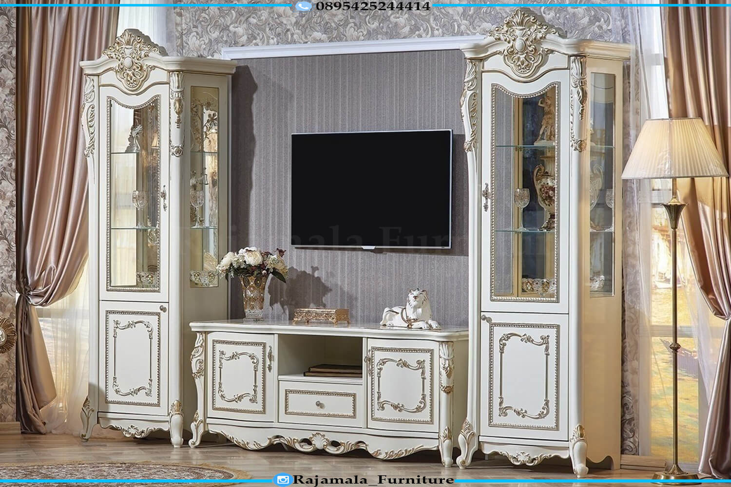 Meja TV Mewah Set Ruang Tamu Luxury Elegant RM-0880