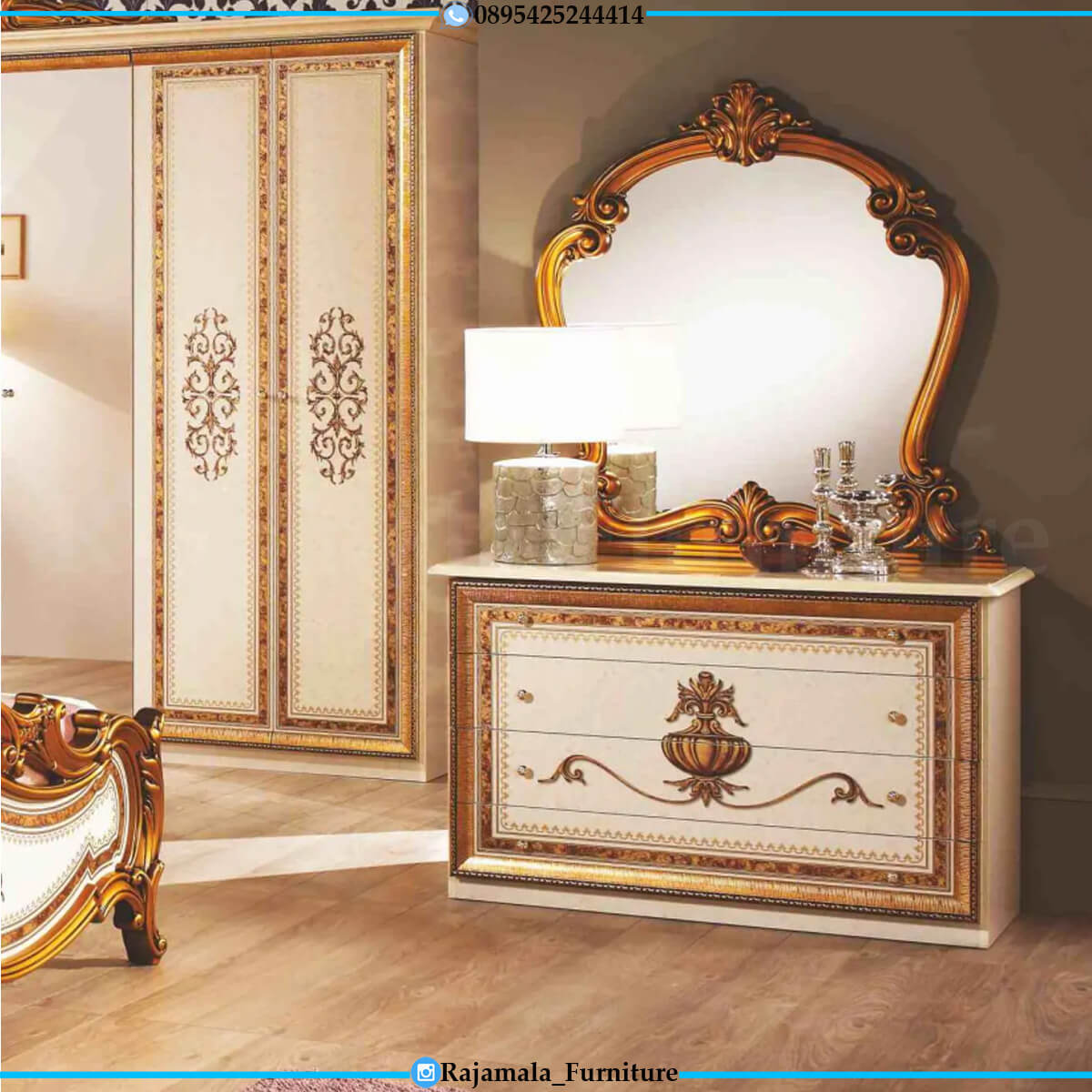 Tempat Tidur Mewah Ukiran Epic Luxury Gold Color RF-0218.2